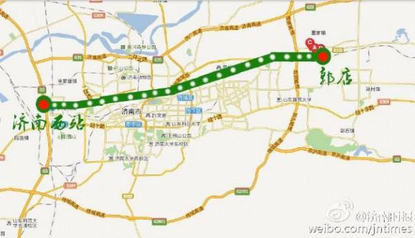 >2017年刘长山路的规划 济南市R2线站点增至18个17个地下、1个高架 计划年内开工(图)