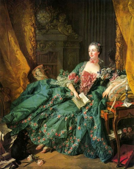 蓬帕杜侯爵夫人像 路易十五的情妇蓬帕杜夫人的肖像