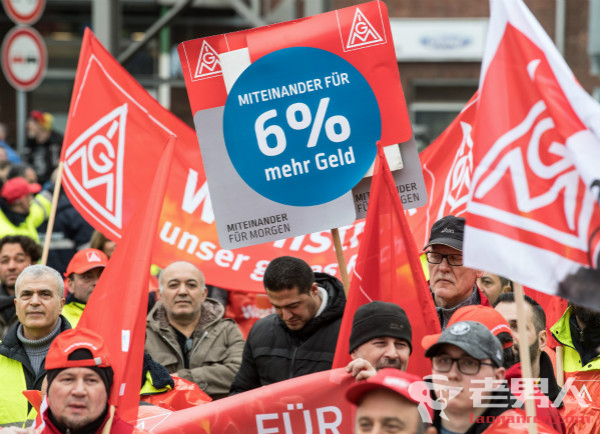 >德国大罢工争加薪 要求每月涨200欧元