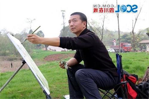 >刘国庆画家 中国当代著名画家采风团来我市写生