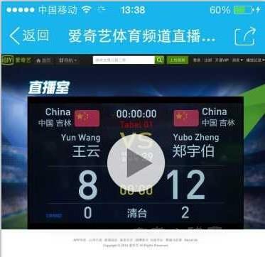 2014中式台球中国公开赛长春站 刘勇与郑宇伯会师男子决赛