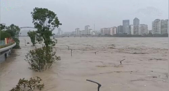 四川绵阳发生洪水 系建国以来最大洪水