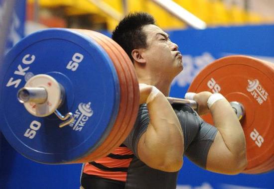 王海龙举重 全国男子举重锦标赛 王海龙破94公斤级抓举全国纪录