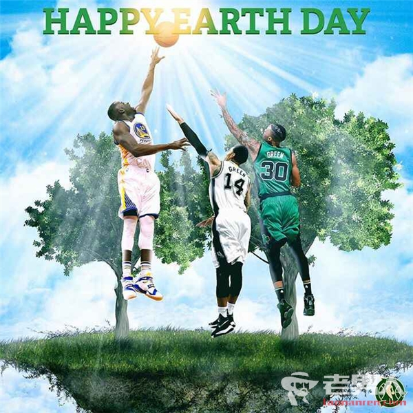 NBA官方配图3位格林庆祝世界地球日 欧文地平说惨遭恶搞