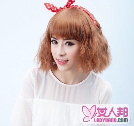 韩国水波纹发型短发图片 清新个性风味占主流