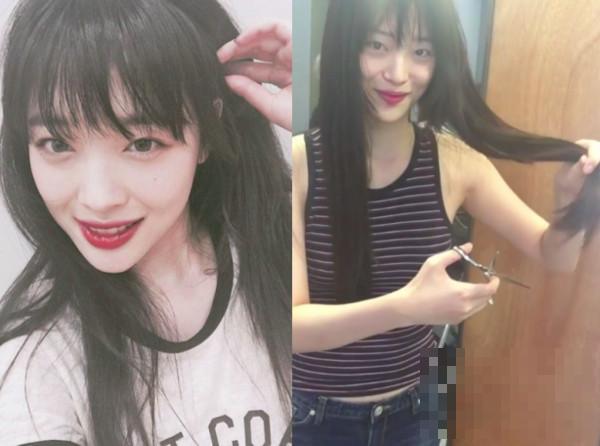 韩国女艺人雪莉面对镜头剪发 大飙脏话吓坏网友