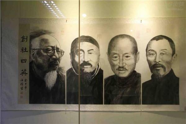 山水画家朱国华作品在高碑店中国书画艺术节展出