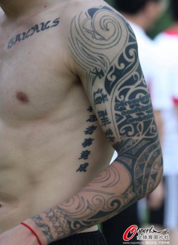>攻灿有纹身吗 哪些运动员纹身 中国运动员可以有纹身吗
