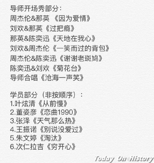 >《中国新歌声2》第一期学员名单歌单         两名学员获4冲