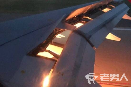 沙特队飞机半空起火 起火原因疑似技术故障引起