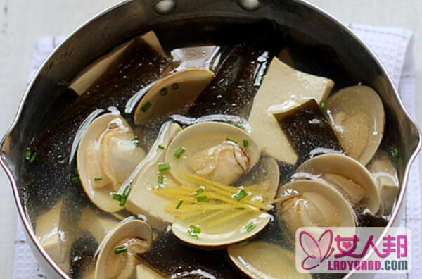 >花蛤豆腐海带汤的材料和做法