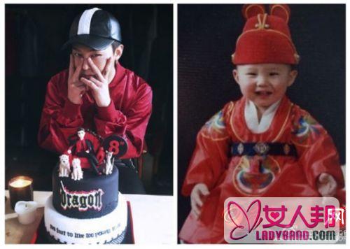Bigbang权志龙生日晒童年照 回顾他的成长历程