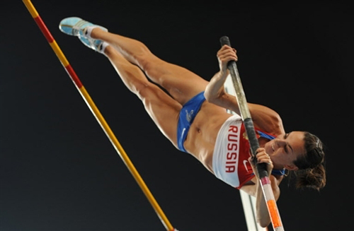 撑杆跳女皇伊辛巴耶娃 破女子撑杆跳高世界纪录
