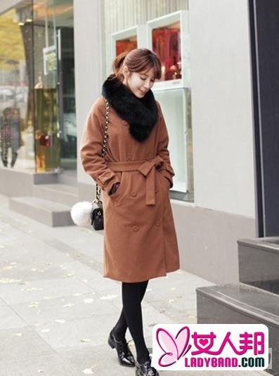 韩国冬季最新街拍 长款呢子大衣显瘦不冻人