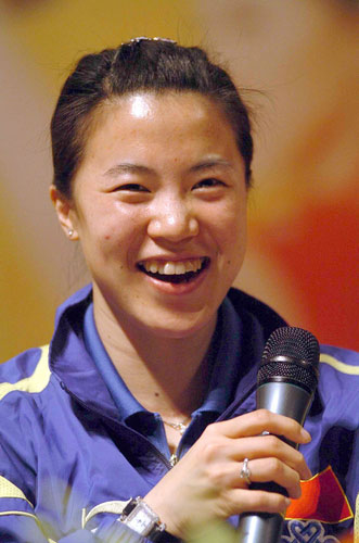 王楠:女子乒乓球运动员