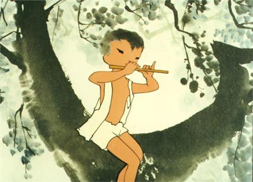 >李可染画牛 童年的记忆:李可染画的牧牛图和经典动画片《牧笛》的精彩合集
