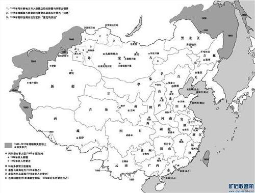 >清朝地图 清朝的疆域面积及行政区划