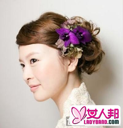 >最新新娘花朵发型 做最优雅的新娘