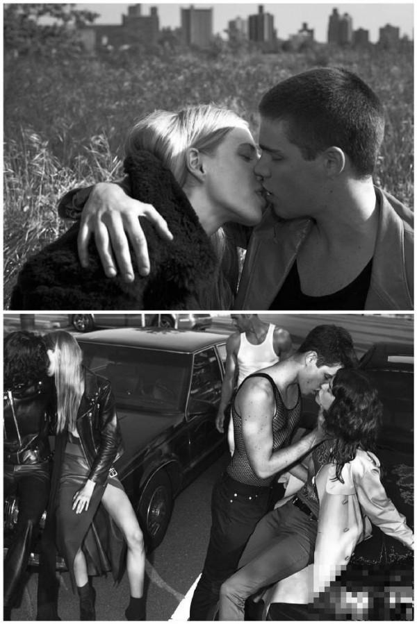 >时尚内页 Vogue Italia 九月刊的Kiss主题真是绝佳