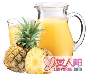 【菠萝果汁】菠萝果汁的做法_菠萝果汁的功效_菠萝果汁什么时候喝好