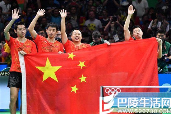 乒乓球男团决赛横扫日本队 夺本届奥运会中国第18金！