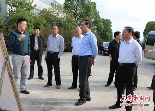 六安市长毕小彬督查市开发区、示范园区招商引资重点项目