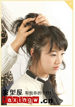 韩国扎头发的方法技巧!