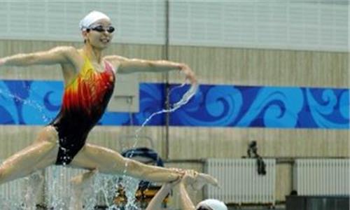 朝鲜花样游泳 蒋氏姐妹出战花样游泳 冲击第五枚亚运会金牌