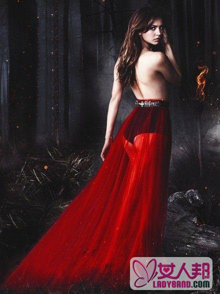 《吸血鬼日记》第五季角色海报出炉 暗黑风格elena红裙抢眼(1/3)