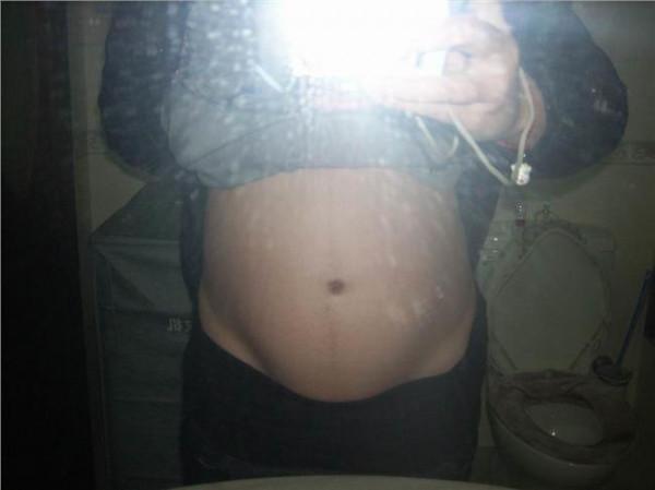 >刘天池怀孕 怀孕9个月肚子照片 怀孕5个月肚子变化图