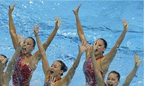 花样游泳刑警 花样游泳世界系列赛法国站中国队再添一铜