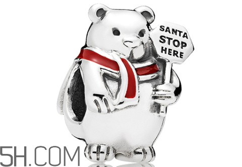 >潘多拉圣诞北极熊珠子多少钱？什么材质？