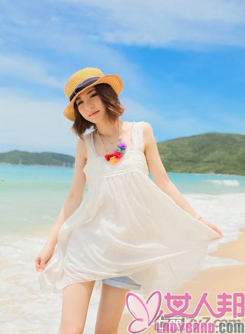 波西米亚雪纺沙滩裙搭配 海边度假邂逅浪漫之约