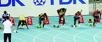 100米决赛抢跑 博尔特“自杀”