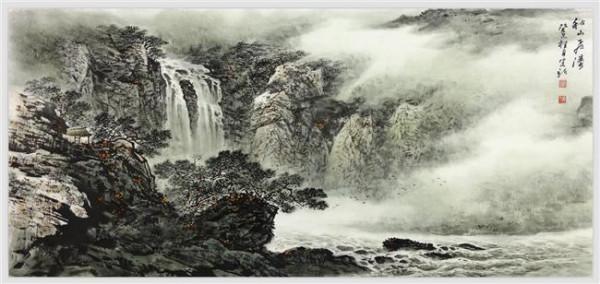 黄格胜山水画作品 中国十大山水画名家作品展在邕开展