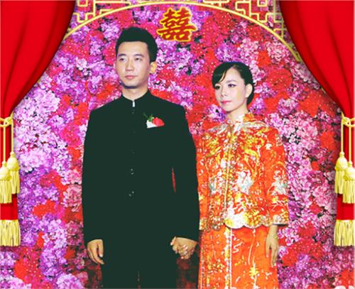 王二妮的成婚相片