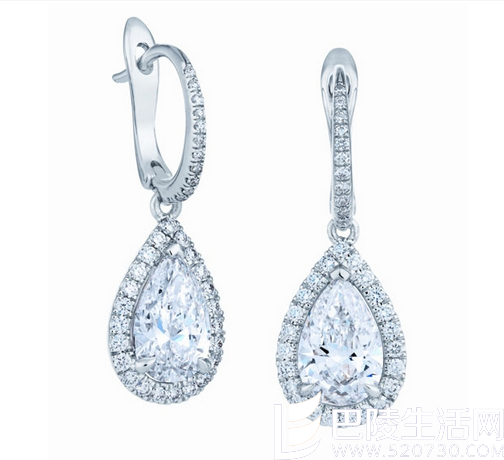 梨形钻石耳环价格  梨形钻石耳环多少钱