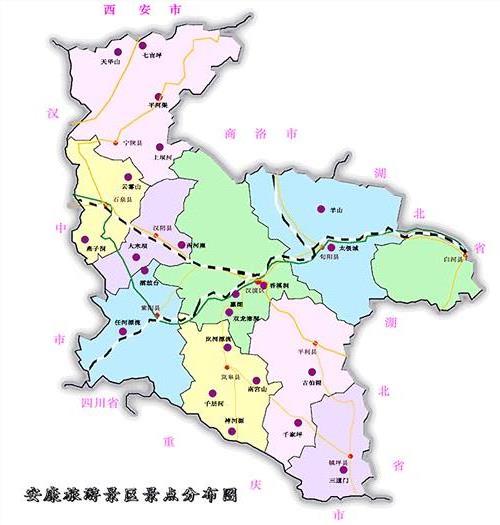 陕西省安康市汉滨区地图