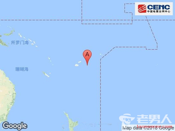 斐济群岛发生6.2级地震 震源深度590千米