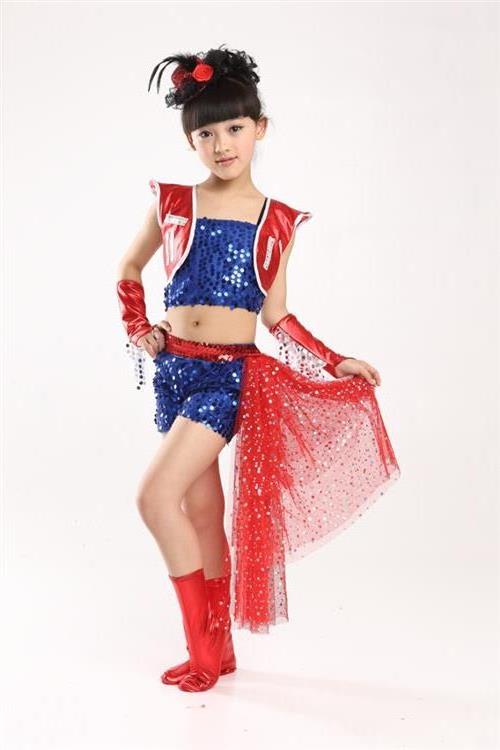 >儿童演出服表演服 韩版男孩舞蹈表演服 现代街舞服装