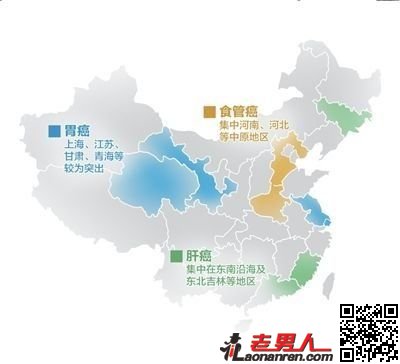 中国癌症地图 揭密最易患癌的省份【组图】