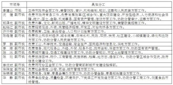 胡万进分工 南京市政府调整副市长工作分工 涉及五位副市长