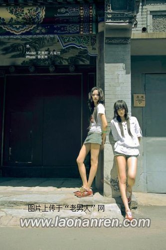 中国第一美腿女生孔燕松：腿长1米17【组图】