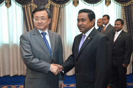 >外交部马婧 外交部:中方祝贺亚明当选并就任马尔代夫新总统