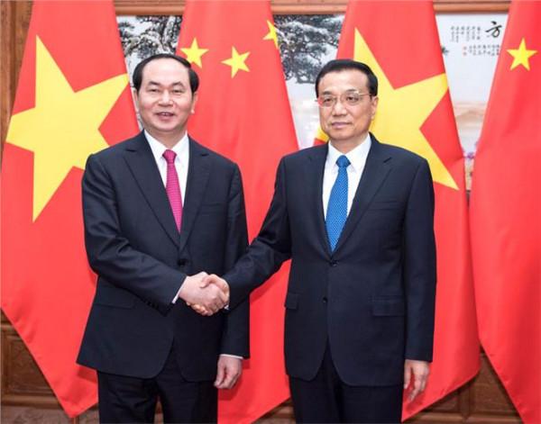 >越南国家主席陈大光:推动“两廊一圈”与“一带一路”有效对接