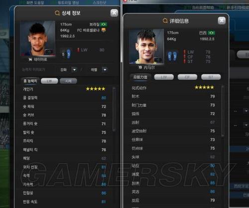 >fifaol3数据库 14内马尔能力值升到多少