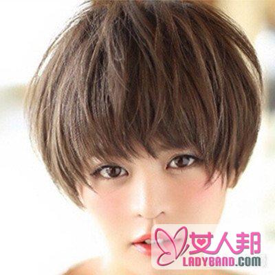 女生平刘海适合什么发型 搭配清爽短发更减龄显嫩