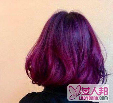 >阳光紫色头发效果图欣赏 3大注意事项为你长久保持靓丽发型