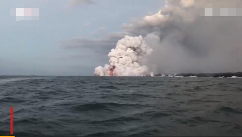 夏威夷看火山船顶被击穿 造成23人受伤