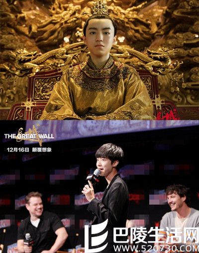 王俊凯尽显中国少年偶像风范 出演《长城》赢得张艺谋盛赞
